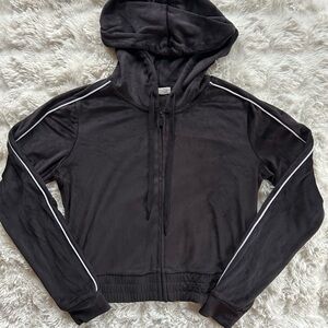 Garage Black Zip Up Hoodie